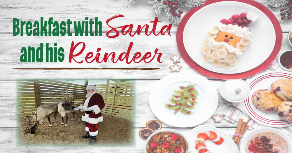 Breakfast with santa & his reindeer! | breakfast with santa cover 1 | mayhem ranch